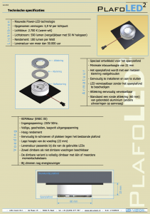 Arrow Productions - plafoled2__technische_specificaties